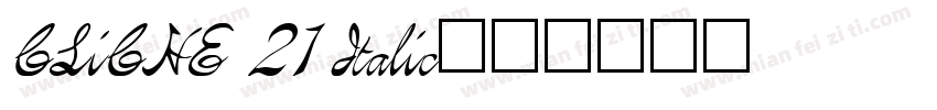 CLiCHE 21 Italic字体转换